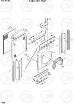 1055 RADIATOR ASSY R330LC-9A, Hyundai