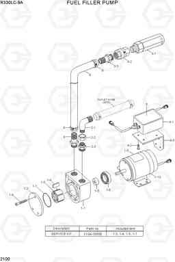 2100 FUEL FILLER PUMP R330LC-9A, Hyundai