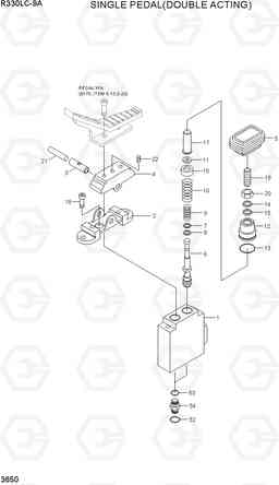 3650 SINGLE PEDAL(DOUBLE ACTING) R330LC-9A, Hyundai