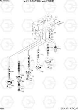 4060 MAIN CONTROL VALVE(2/4) R330LC-9A, Hyundai