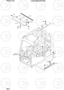 6010 CAB MOUNTING R330LC-9A, Hyundai