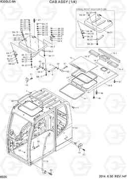 6020 CAB ASSY(1/4) R330LC-9A, Hyundai
