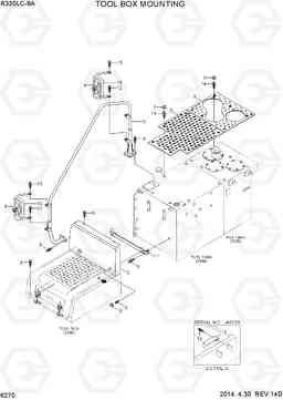 6270 TOOL BOX MOUNTING R330LC-9A, Hyundai