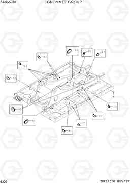 6300 GROMMET GROUP R330LC-9A, Hyundai