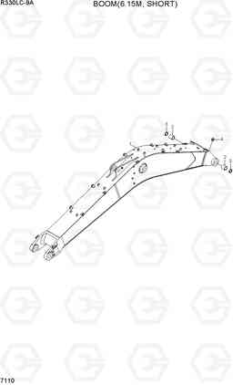 7110 BOOM(6.15M, SHORT) R330LC-9A, Hyundai