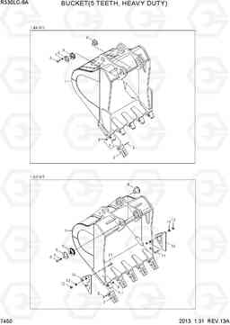 7450 BUCKET(5 TEETH, HEAVY DUTY) R330LC-9A, Hyundai