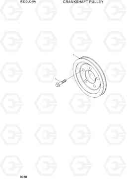 9010 CRANKSHAFT PULLEY R330LC-9A, Hyundai