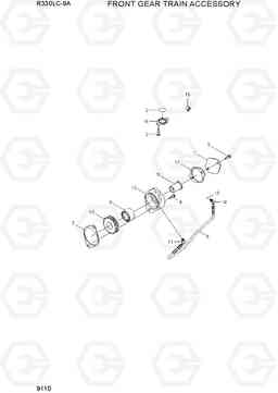 9110 FRONT GEAR TRAIN ACCESSORY R330LC-9A, Hyundai