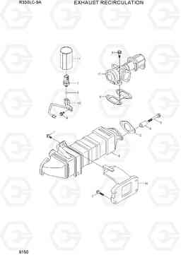 9150 EXHAUST RECIRCULATION R330LC-9A, Hyundai