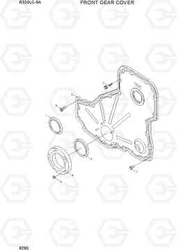 9290 FRONT GEAR COVER R330LC-9A, Hyundai