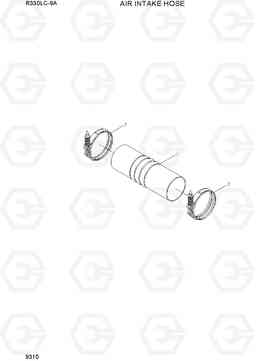 9310 AIR INTAKE HOSE R330LC-9A, Hyundai