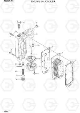 9360 ENGINE OIL COOLER R330LC-9A, Hyundai