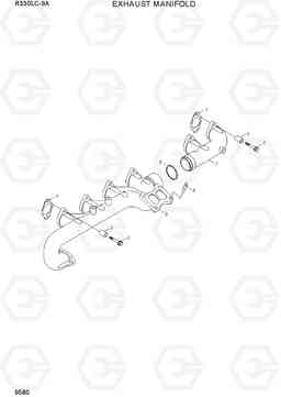 9580 EXHAUST MANIFOLD R330LC-9A, Hyundai