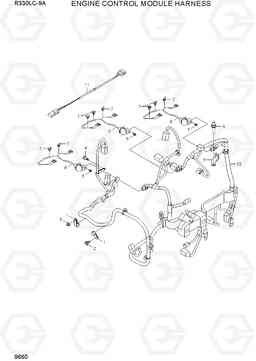 9660 ENGINE CONTROL MODULE HARNESS R330LC-9A, Hyundai