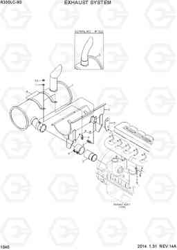 1040 EXHAUST SYSTEM R330LC-9S, Hyundai