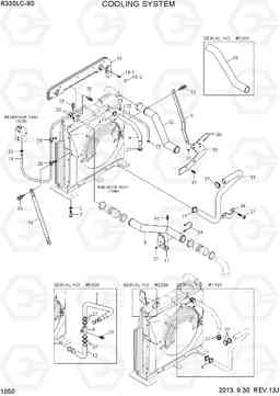 1050 COOLING SYSTEM R330LC-9S, Hyundai