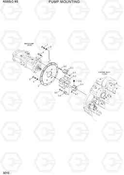 3010 PUMP MOUNTING R330LC-9S, Hyundai