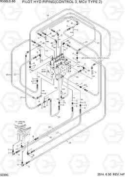 3220C PILOT HYD PIPING(CONTROL 3, MCV TYPE 2) R330LC-9S, Hyundai
