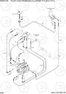 3250 PILOT HYD PIP(BASE3,CLUSTER TY1,MCV TY1) R330LC-9S, Hyundai