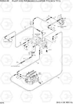 3270 PILOT HYD PIP(BASE2,CLUSTER TY2,MCV TY1) R330LC-9S, Hyundai