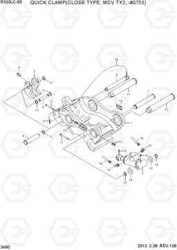 3490 QUICK CLAMP(CLOSE TYPE, MCV TY 2,-#0753) R330LC-9S, Hyundai