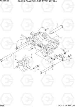 3496 QUICK CLAMP(CLOSE TYPE, #0754-) R330LC-9S, Hyundai