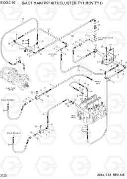 3720 S/ACT MAIN PIP KIT1(CLUSTER TY1,MCV TY1) R330LC-9S, Hyundai