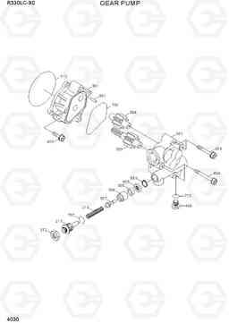 4030 GEAR PUMP R330LC-9S, Hyundai