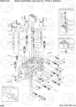 4085 MAIN CONTROL VALVE(1/5, TYPE 2, #0509-) R330LC-9S, Hyundai