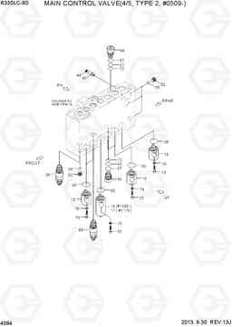 4094 MAIN CONTROL VALVE(4/5, TYPE 2, #0509-) R330LC-9S, Hyundai