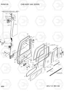 6050 CAB ASSY(4/4, DOOR) R330LC-9S, Hyundai