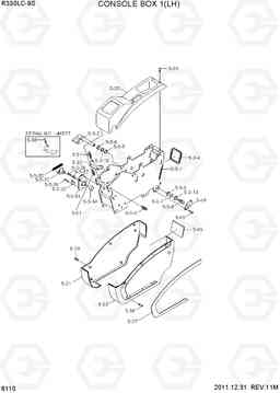 6110 CONSOLE BOX 1(LH) R330LC-9S, Hyundai