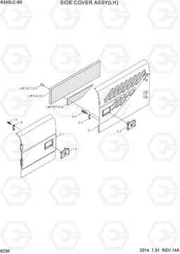 6230 SIDE COVER ASSY(LH) R330LC-9S, Hyundai