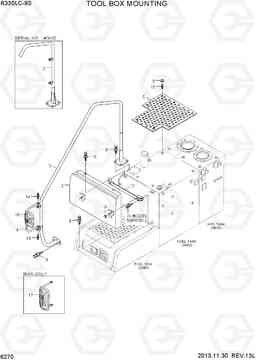 6270 TOOL BOX MOUNTING R330LC-9S, Hyundai