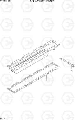 9010 AIR INTAKE HEATER R330LC-9S, Hyundai