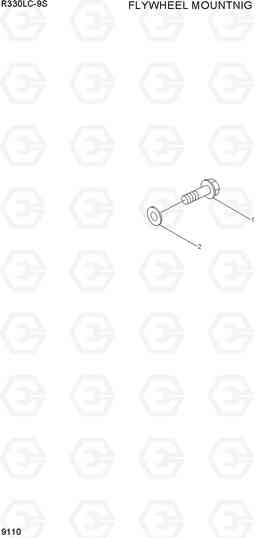 9110 FLYWHEEL MOUNTING R330LC-9S, Hyundai