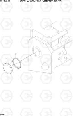 9150 MECHANICAL TACHOMETER DRIVE R330LC-9S, Hyundai