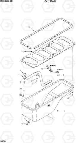 9330 OIL PAN R330LC-9S, Hyundai