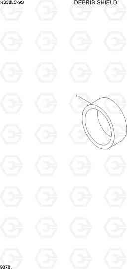9370 DEBRIS SHIELD R330LC-9S, Hyundai