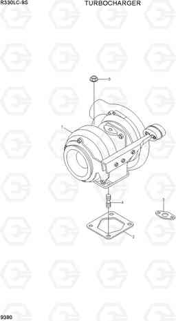 9390 TURBOCHARGER R330LC-9S, Hyundai