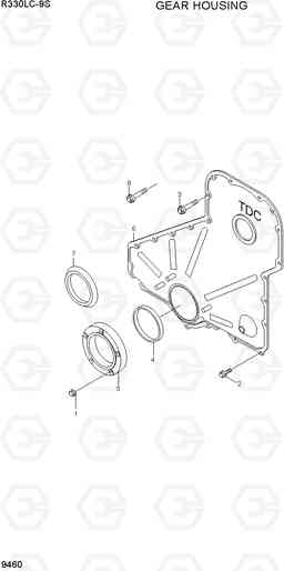 9460 GEAR HOUSING R330LC-9S, Hyundai