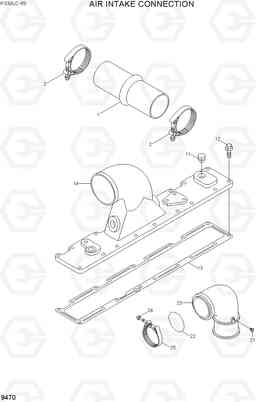 9470 AIR INTAKE CONNECTION R330LC-9S, Hyundai