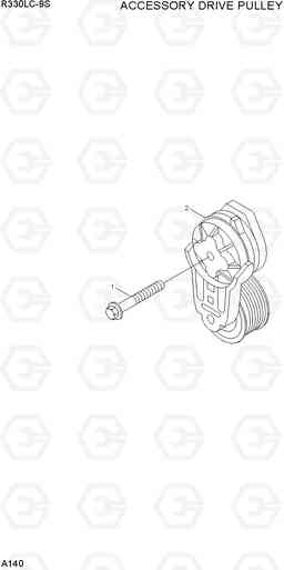 A140 ACCESSORY DRIVE PULLEY R330LC-9S, Hyundai