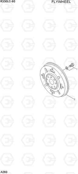 A260 FLYWHEEL R330LC-9S, Hyundai