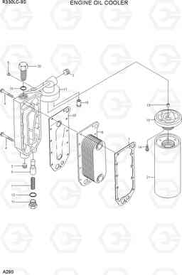 A290 ENGINE OIL COOLER R330LC-9S, Hyundai