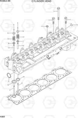 A350 CYLINDER HEAD R330LC-9S, Hyundai