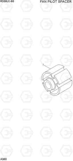 A360 FAN PILOT SPACER R330LC-9S, Hyundai