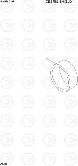 A370 DEBRIS SHIELD R330LC-9S, Hyundai