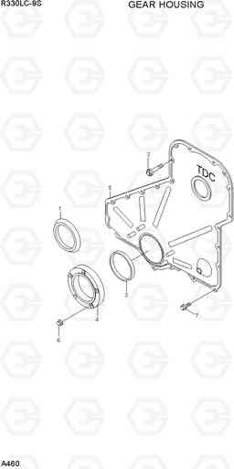 A460 GEAR HOUSING R330LC-9S, Hyundai