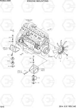 1010 ENGINE MOUNTING R330LC-9SH, Hyundai